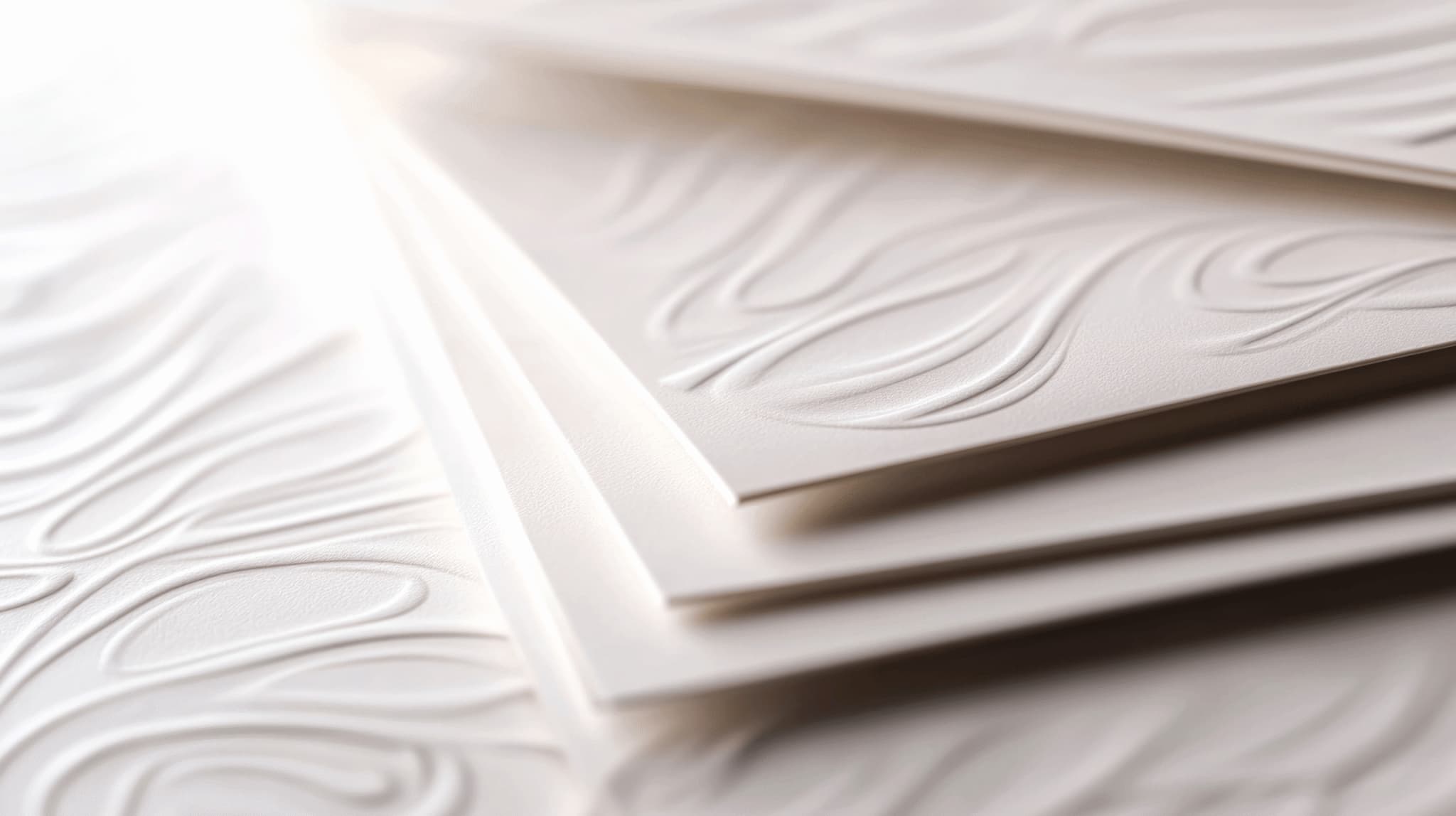 Timbrage artisanal sur papier épais